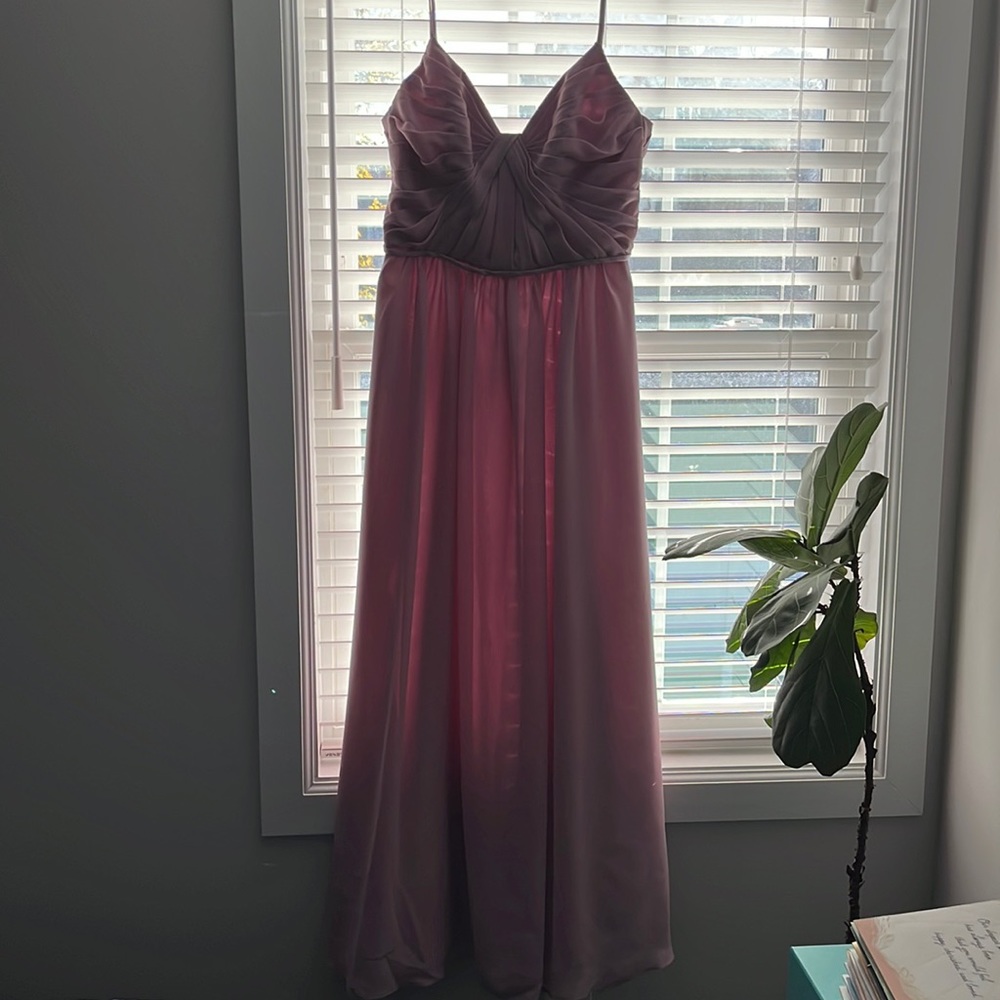 Dusty rose bridesmaids dress